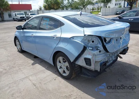 2013 Hyundai Elantra Gls из США, поврежденный, VIN KMHDH4AE0DU842861
